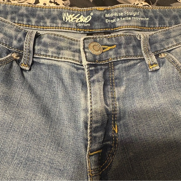 Mossimo Denim Women's Blue Jeans Mid Rise SZ 12 - Picture 6 of 6
